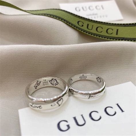 gucci pin ring|gucci couple ring.